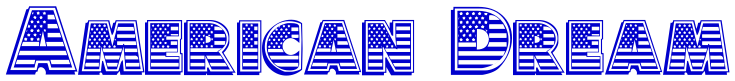American Dream шрифт